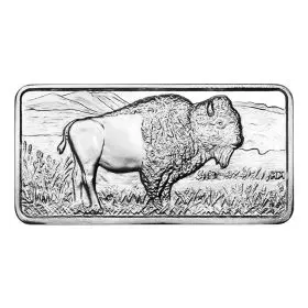 10 oz. Silver Buffalo Bar Highland Mint